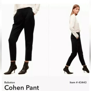 || ARITZIA BABATON || Cohen black pants